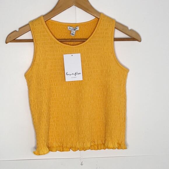 NWT Love, Fire Smocked Tank - Picture 1 of 6